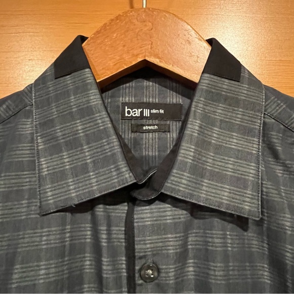 Bar III Other - Bar III Stretch Plaid Dress Shirt - Small